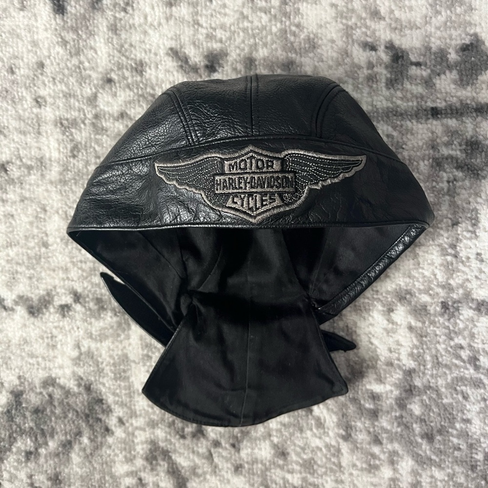 Harley Davidson Leather Cap